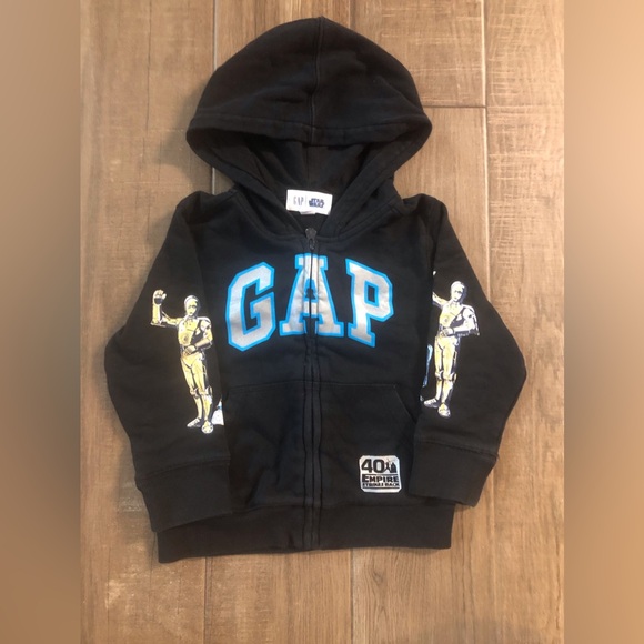 GAP Kids Star Wars Empire Strikes Back Zipper Hoodie - Size 3T - Picture 2 of 3